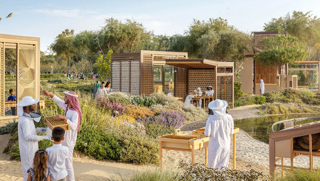 The productive garden and apiary