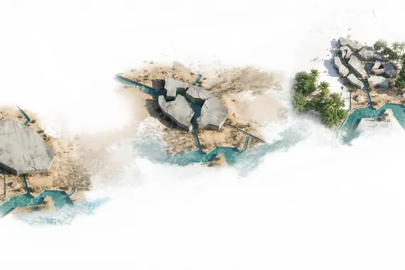 Concept diagram of the falaj water system