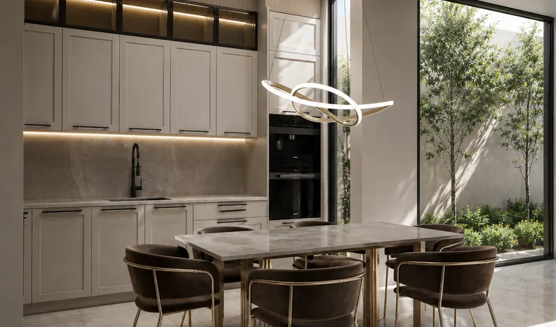 Kitchen and dining interior