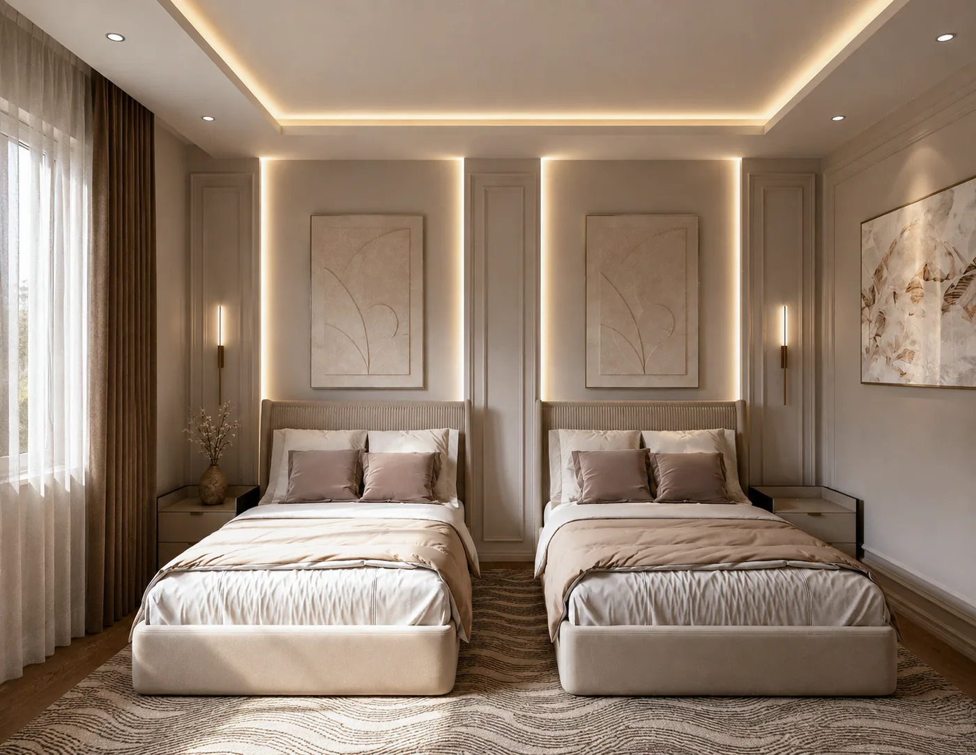 The twin room