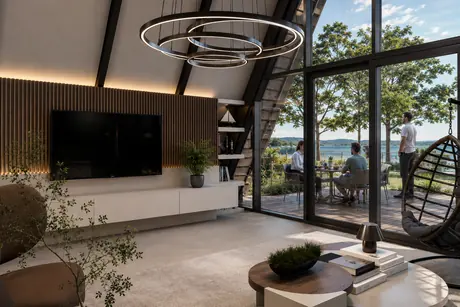Living space facing the sea