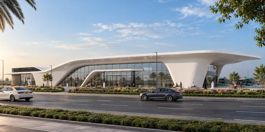 Modern option exterior, Delma Bus Station