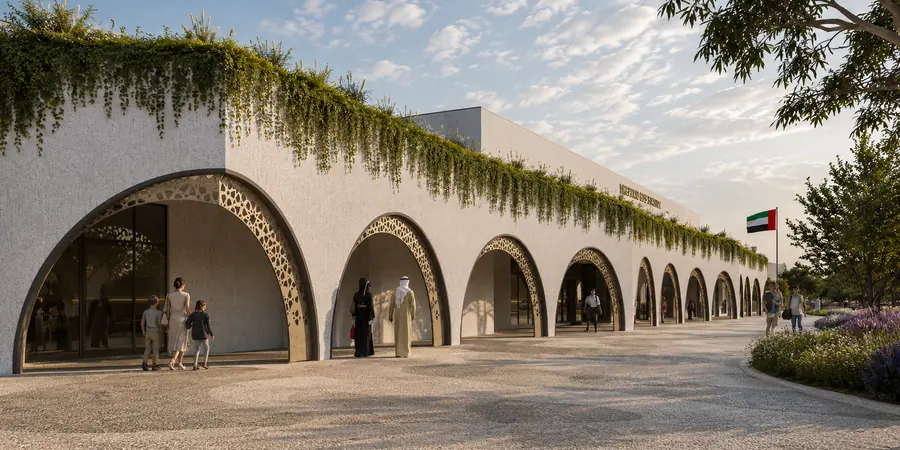 Traditional option exterior, Al Shahama Bus Station