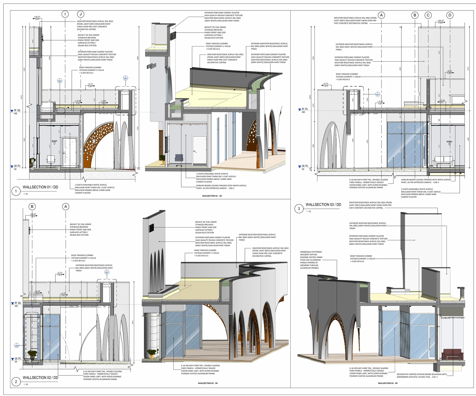 Al Shahama — Wall Section Details