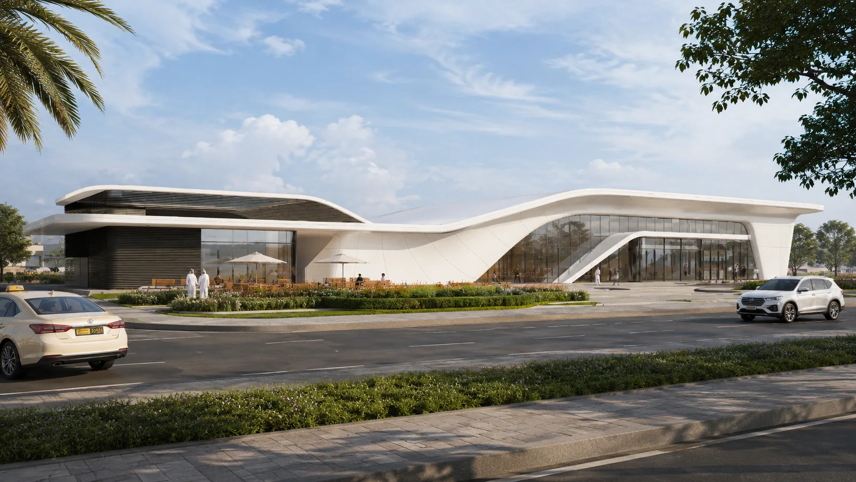 Delma Bus Station, modern option exterior 1