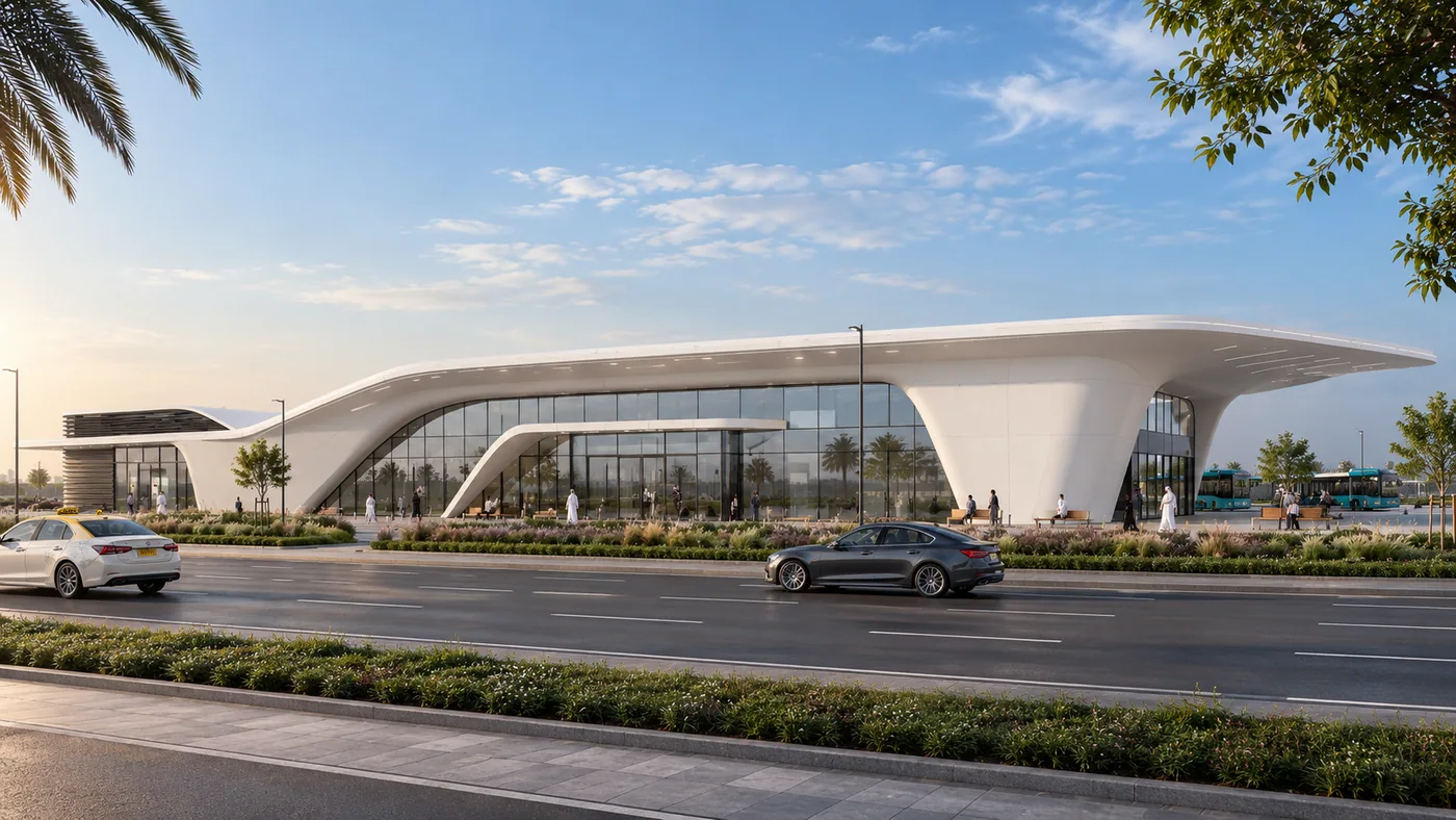 Delma Bus Station, modern option exterior 3