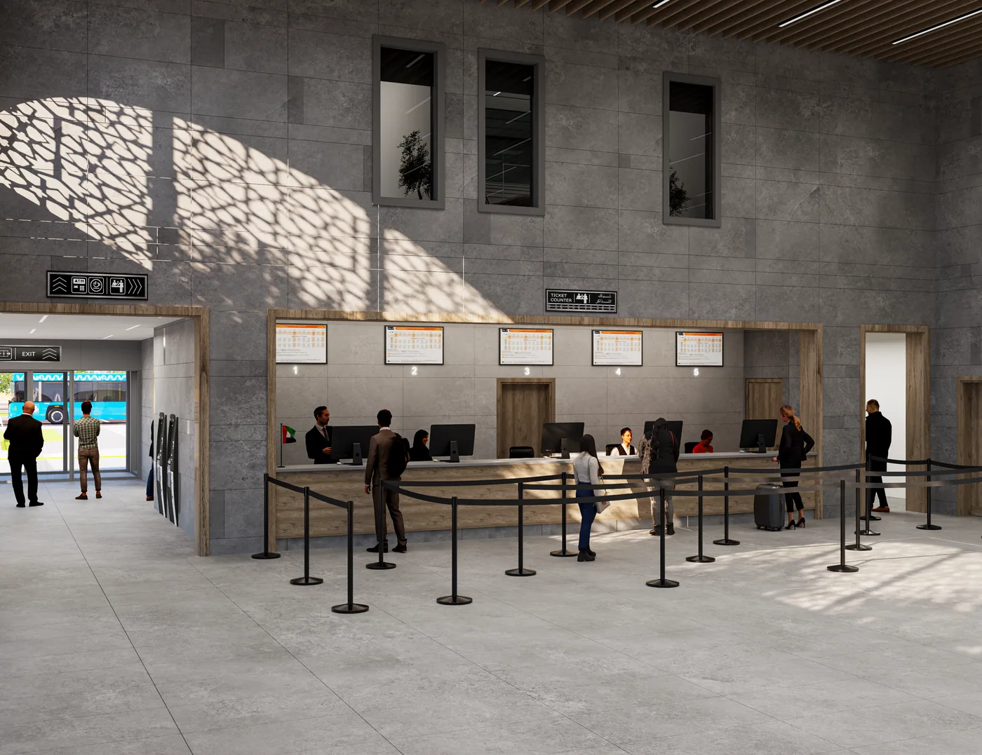 Delma Bus Station, traditional option interior 1
