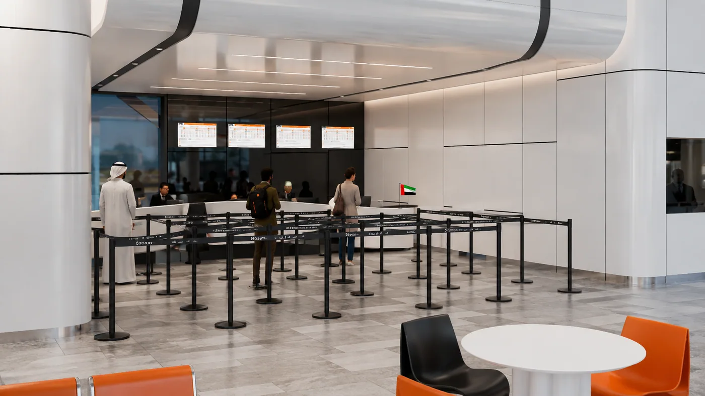 Khalifa City Bus Station, modern option interior 4