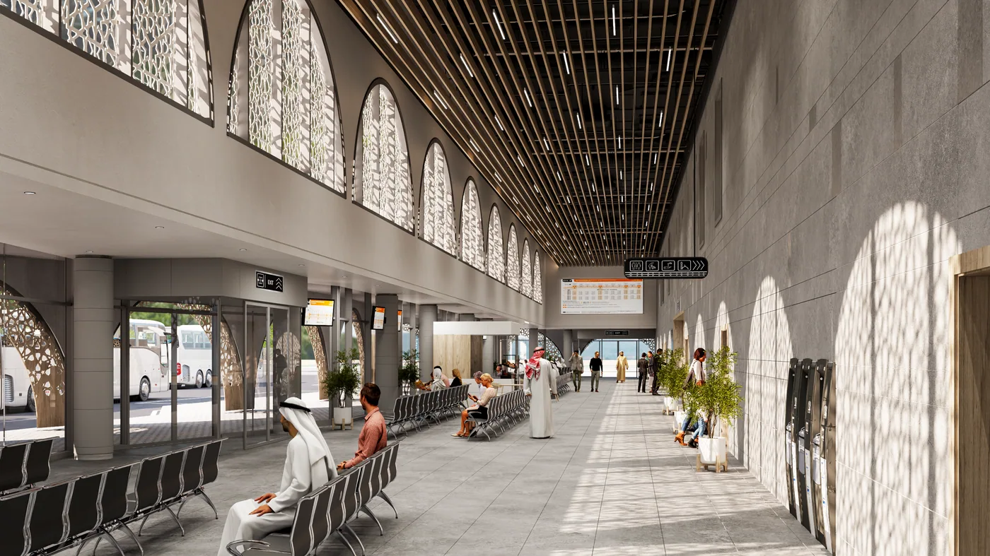 Khalifa City Bus Station, traditional option interior 2