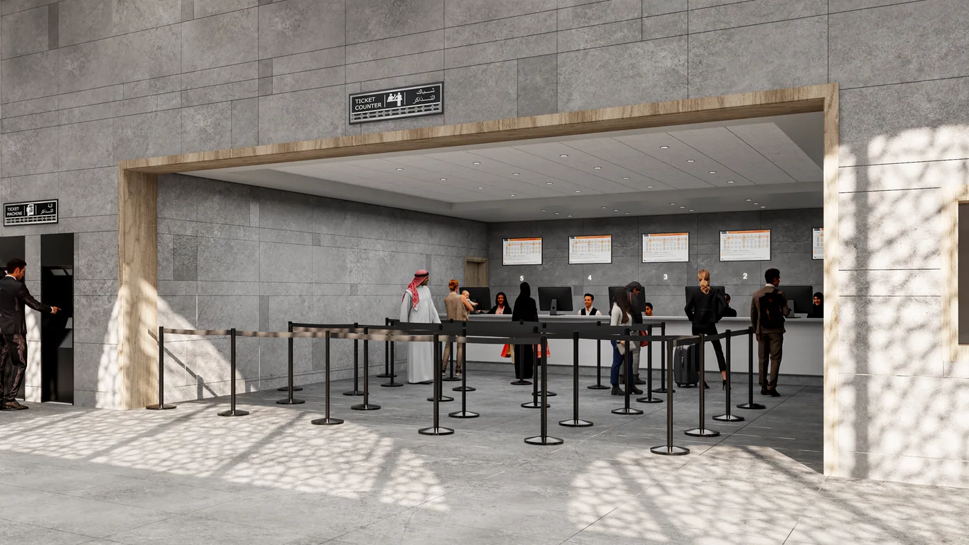 Khalifa City Bus Station, traditional option interior 3