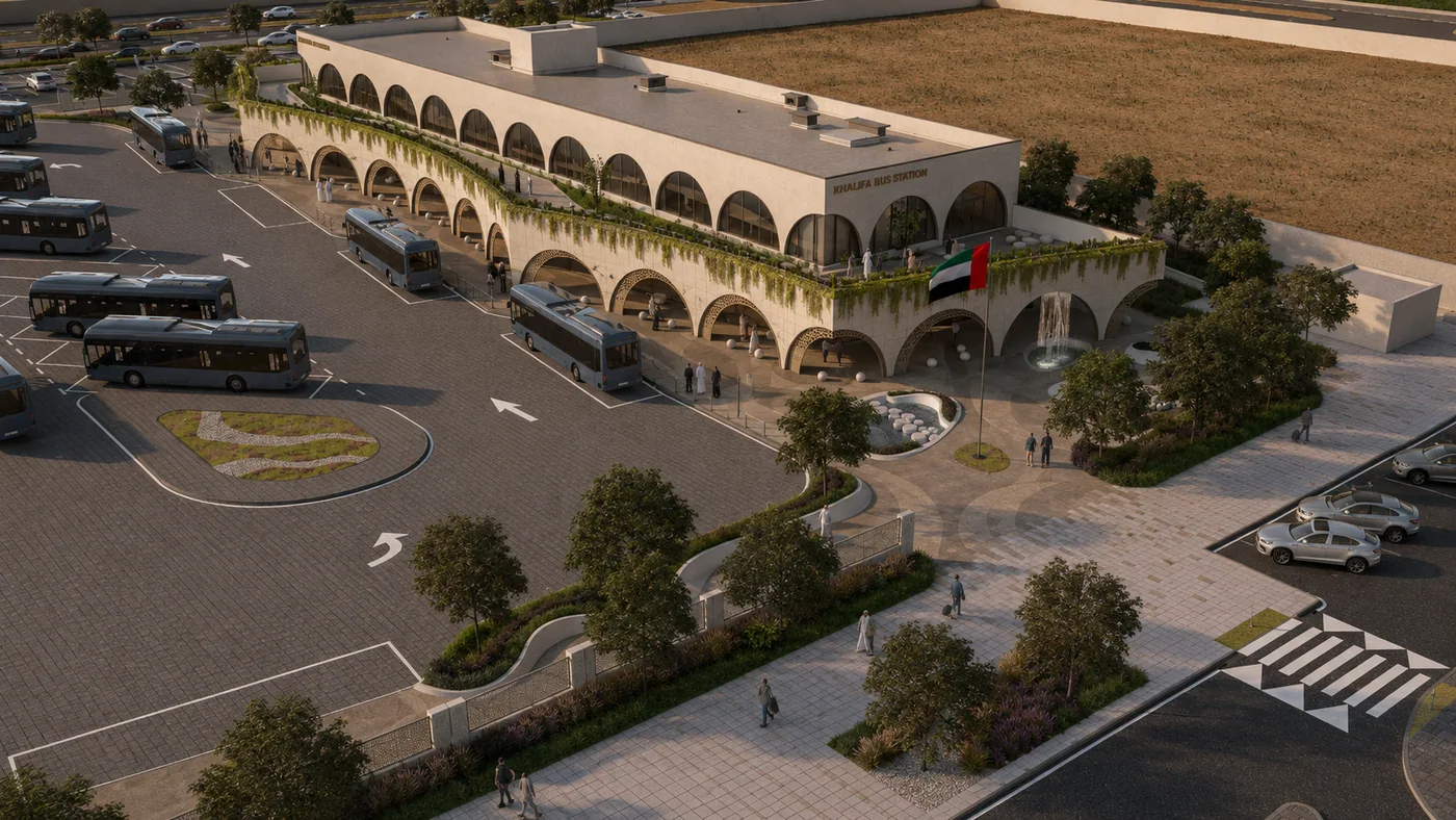 Khalifa City Bus Station, traditional option exterior 5