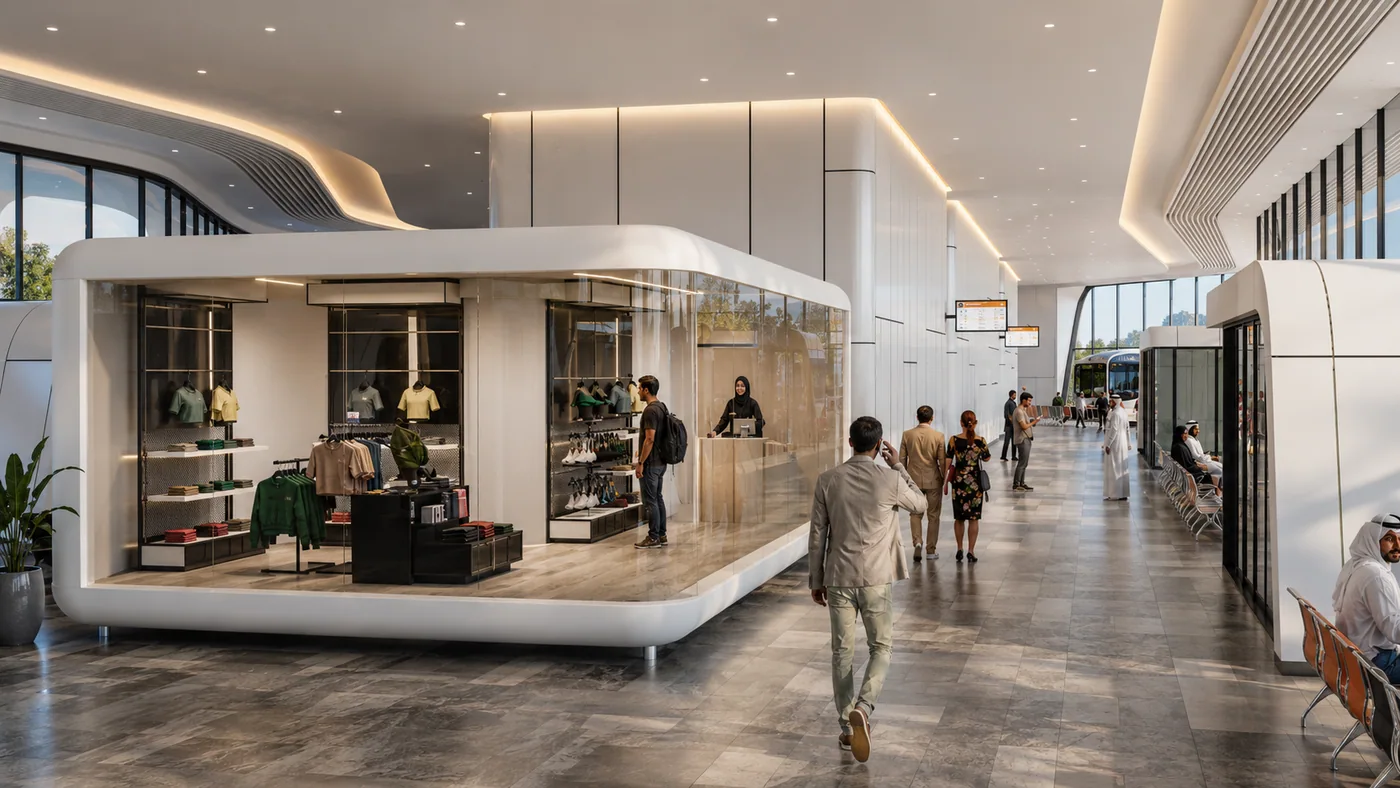 Mazyad Bus Station, modern option interior 2