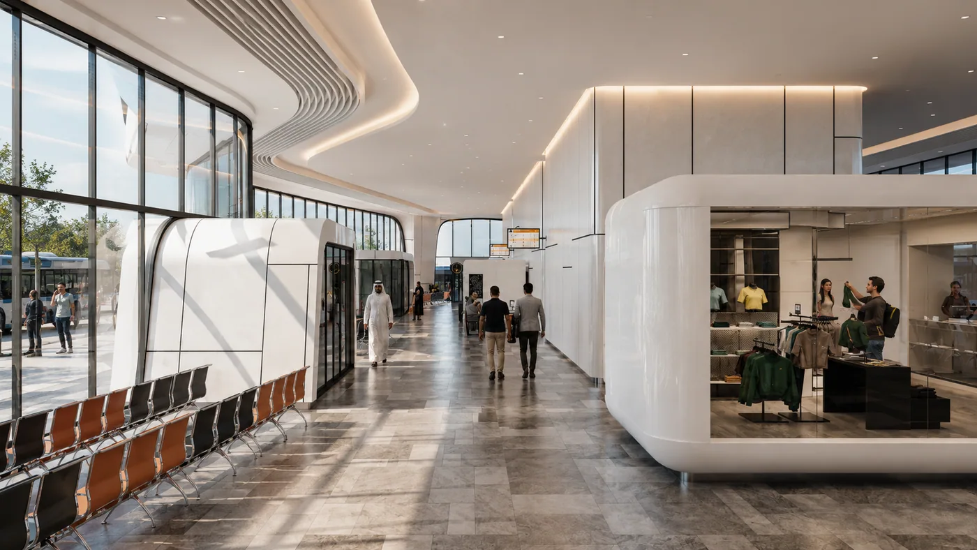 Mazyad Bus Station, modern option interior 3