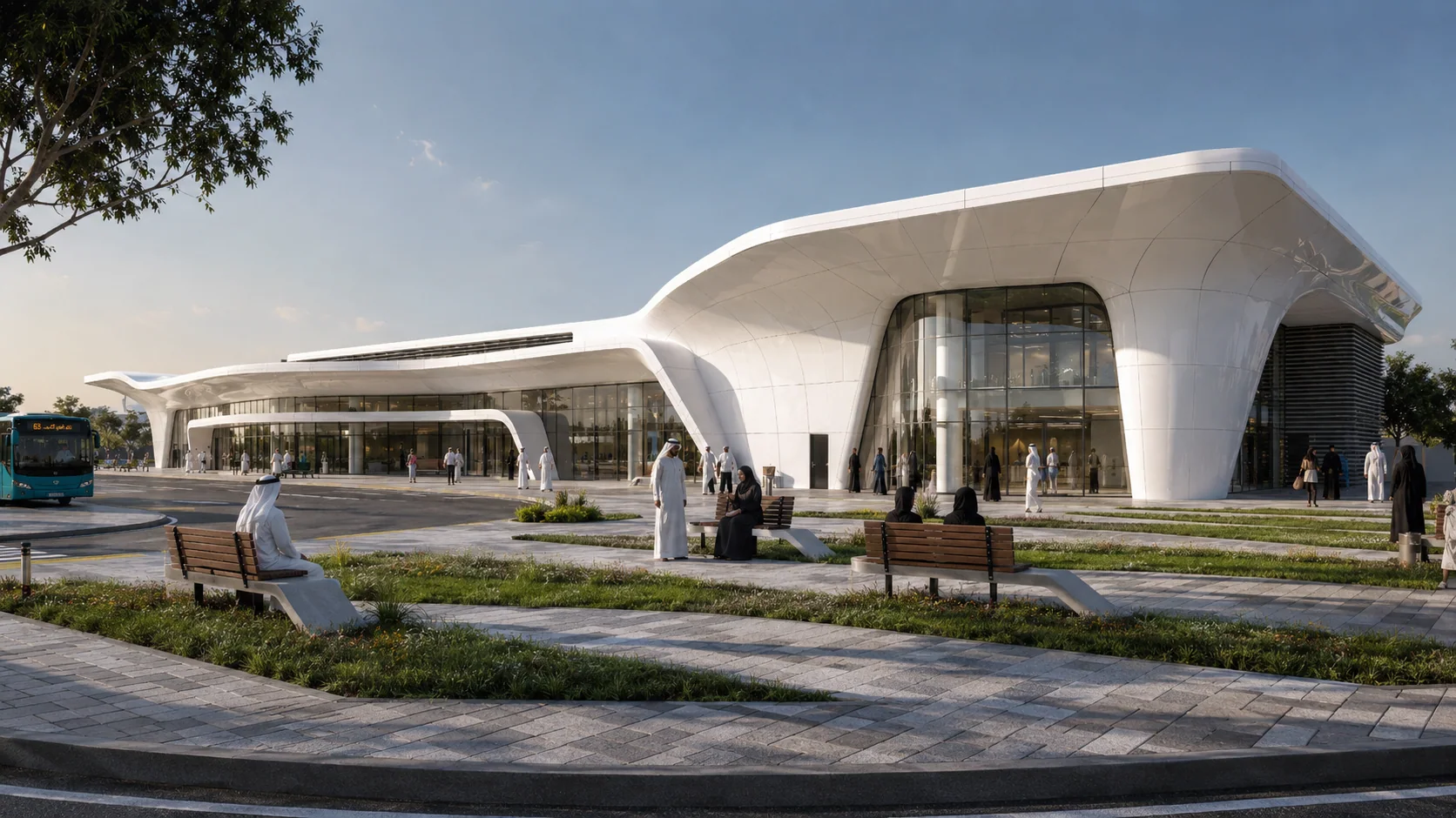 Mazyad Bus Station, modern option exterior 1