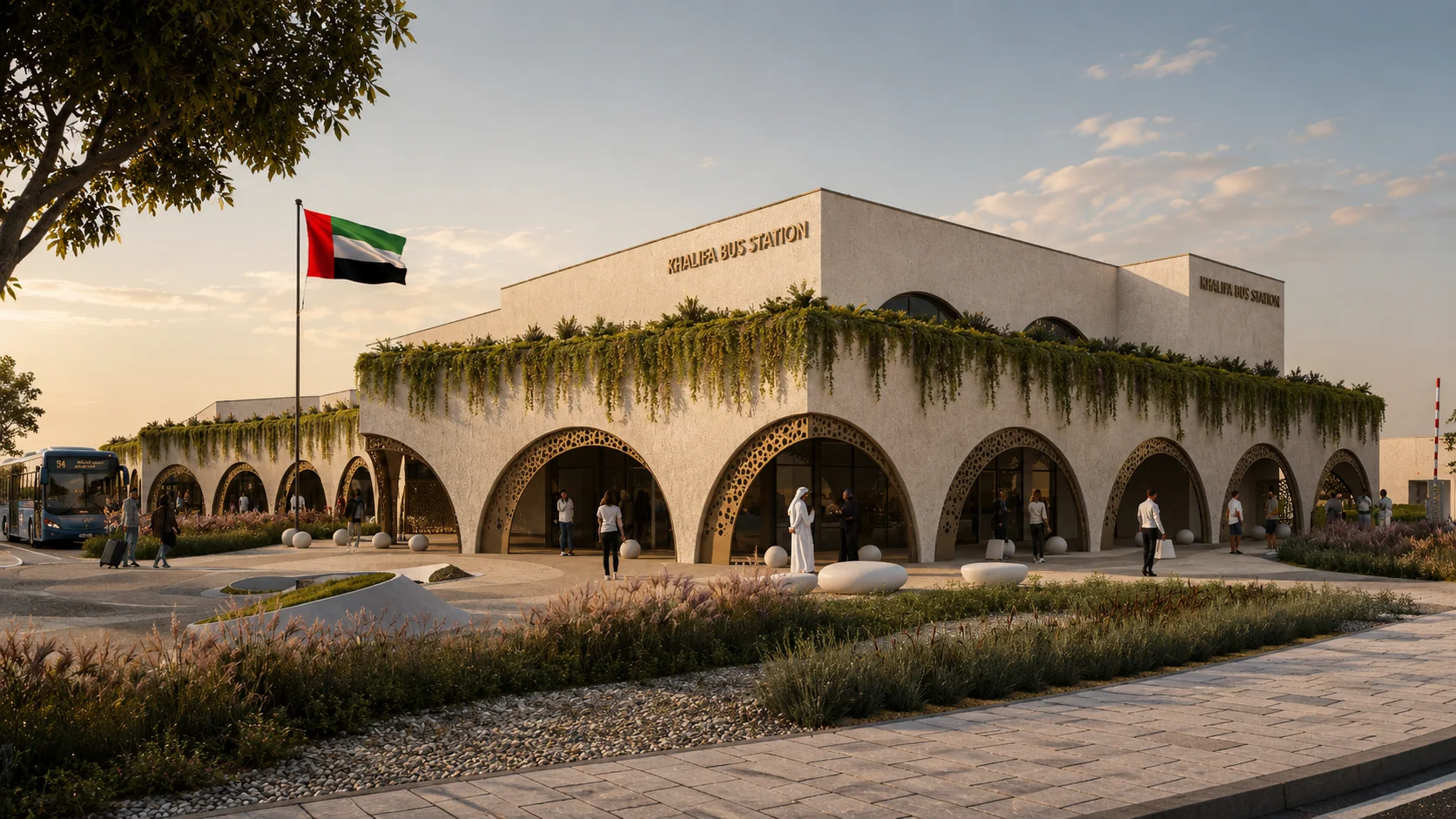 Mazyad Bus Station, traditional option exterior 1