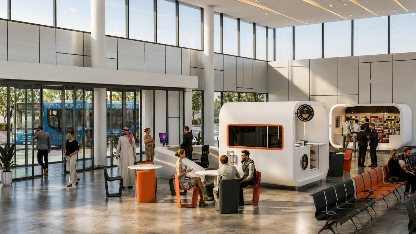 Al Shahama Bus Station, modern option interior 3