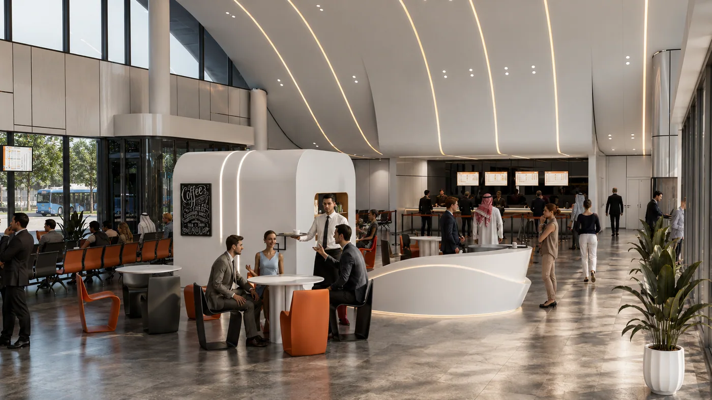 Al Shahama Bus Station, modern option interior 4