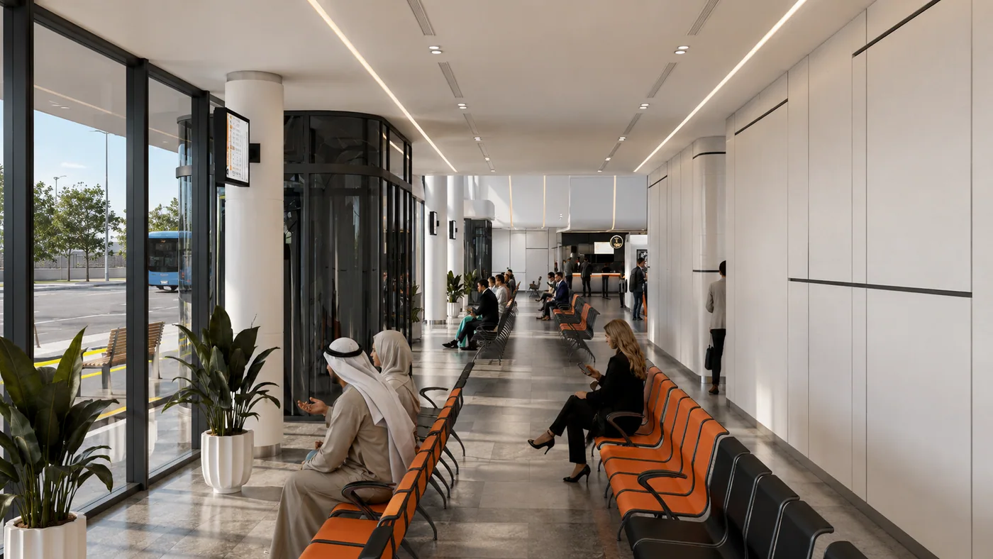 Al Shahama Bus Station, modern option interior 5