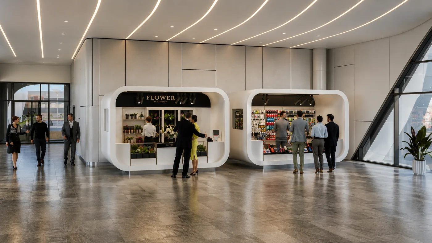 Shakhbout City Bus Station, modern option interior 1