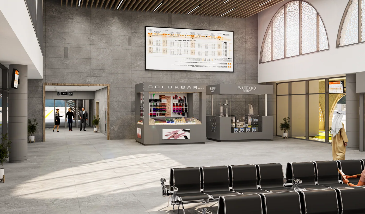 Shakhbout City Bus Station, traditional option interior 4