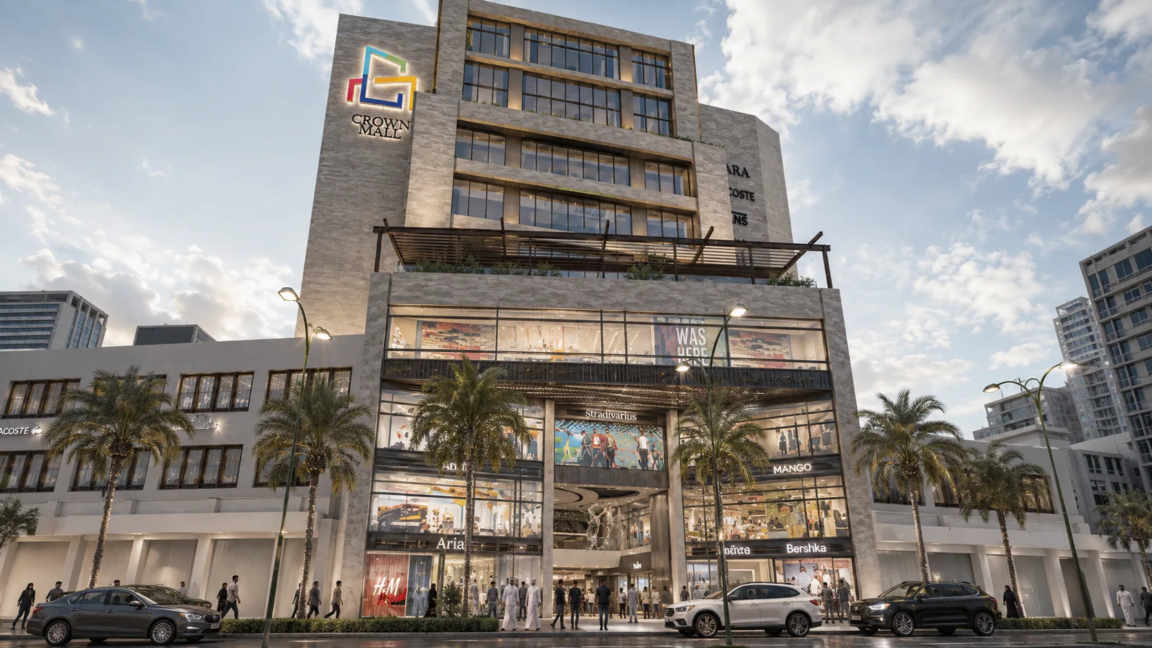 The building by day