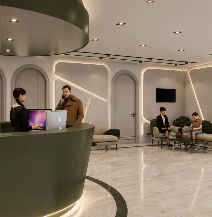 Reception desk