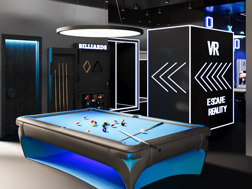 Billiards and games area