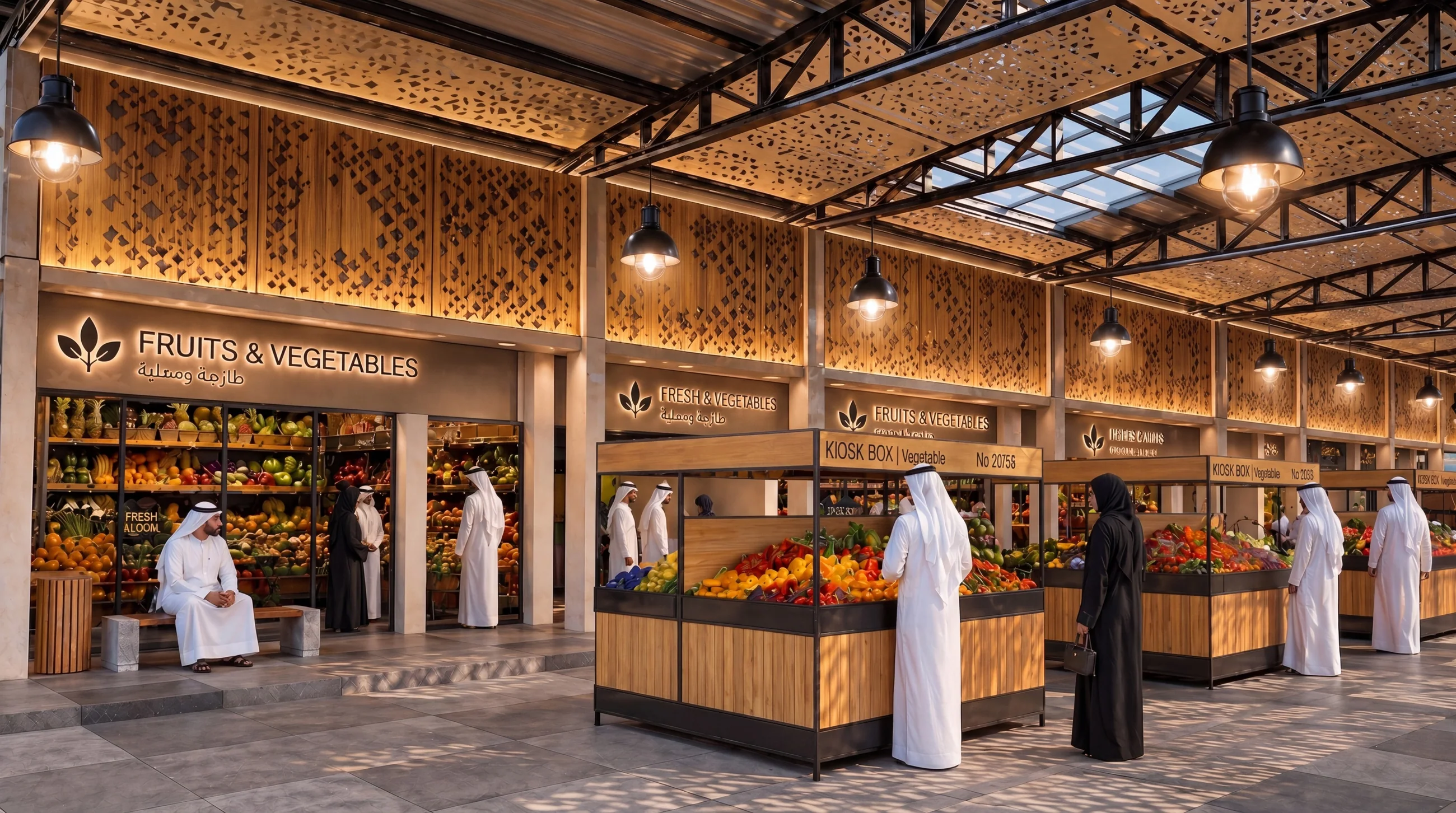 The fruit and vegetable hall