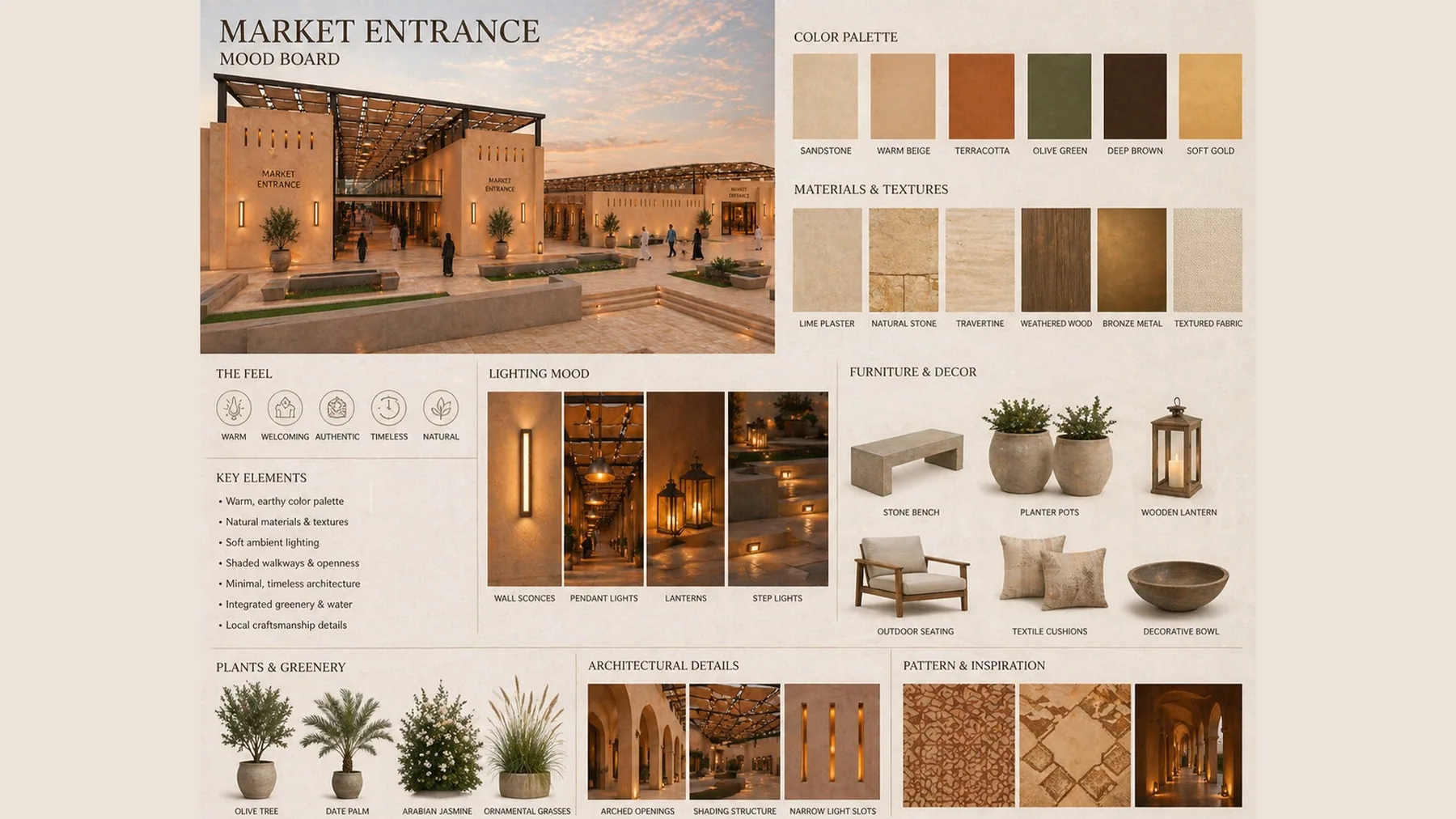 The retail village concept board
