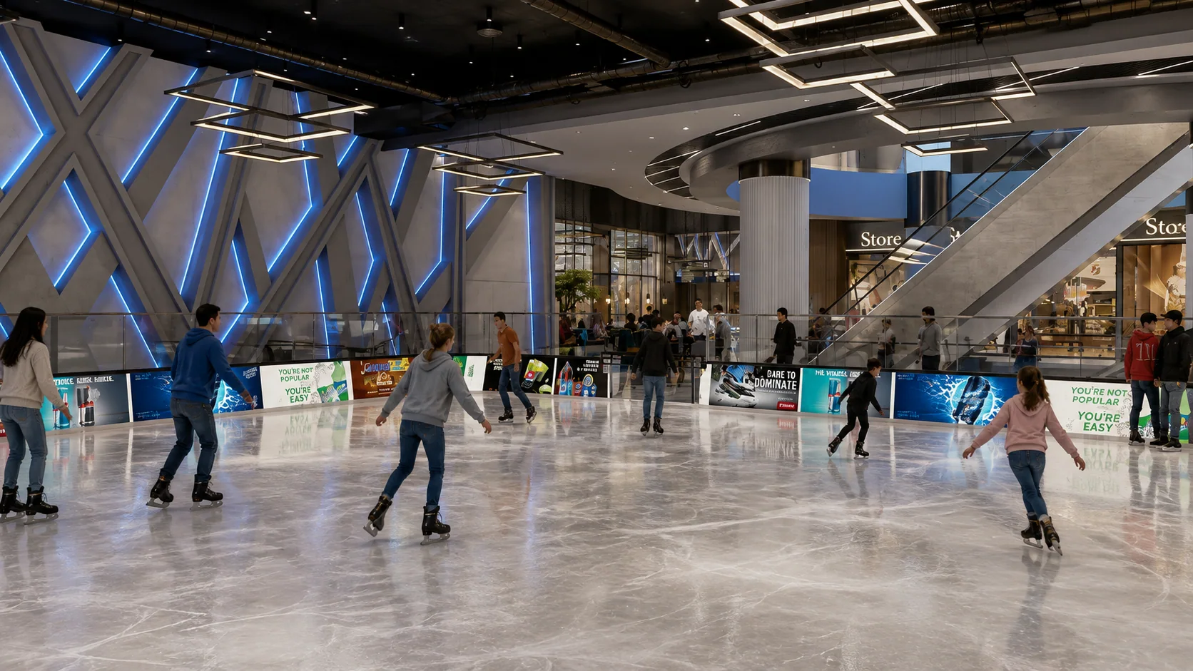 The rink from the gallery
