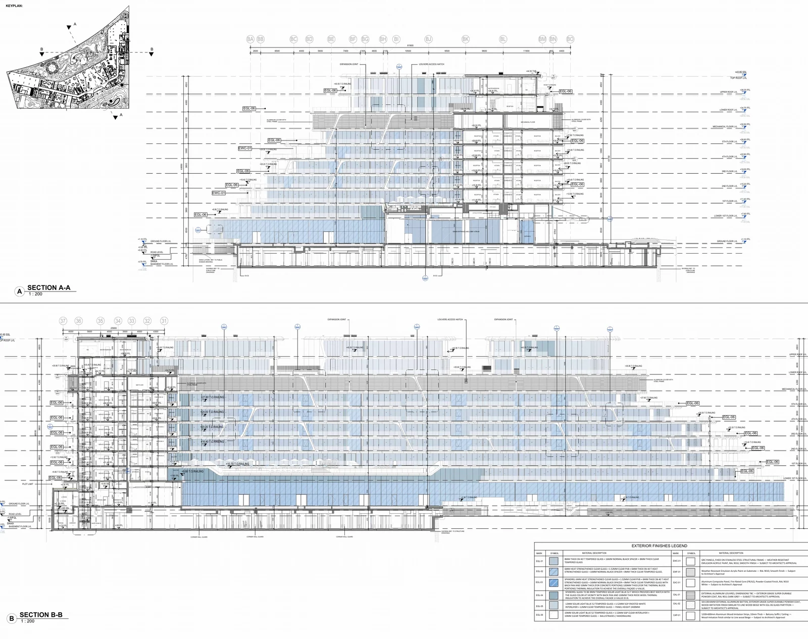 Overall Building Sections