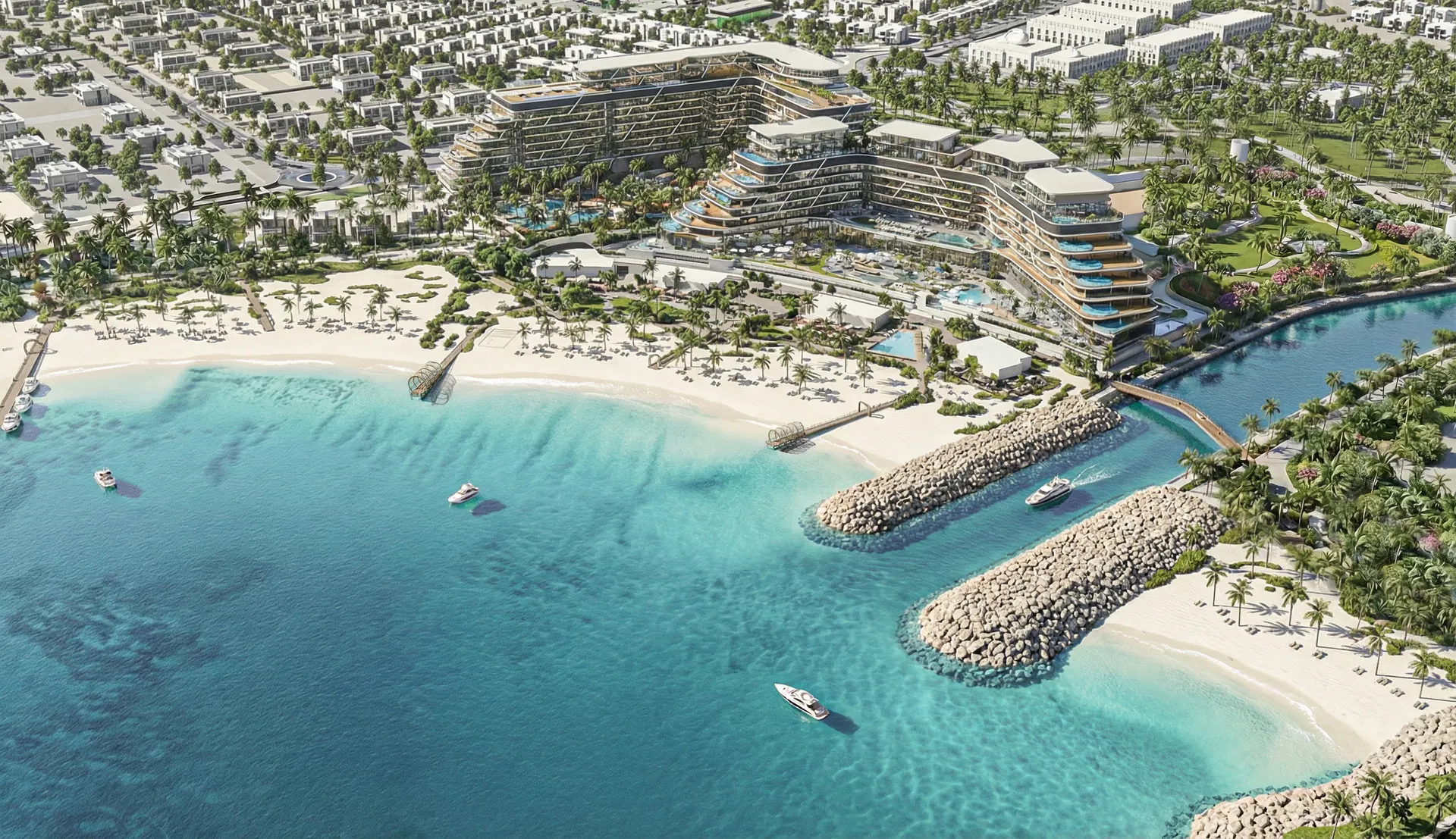 Jacob & Co. Beachfront Residences — aerial view, day