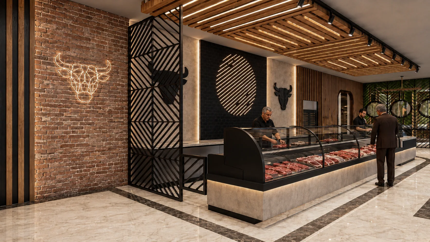 The butcher counter