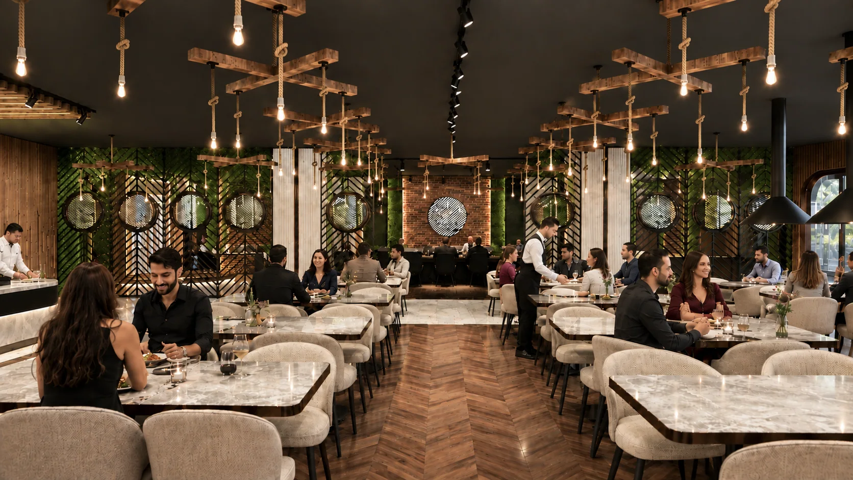 The steak restaurant