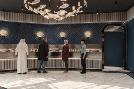 Fresh fish counter
