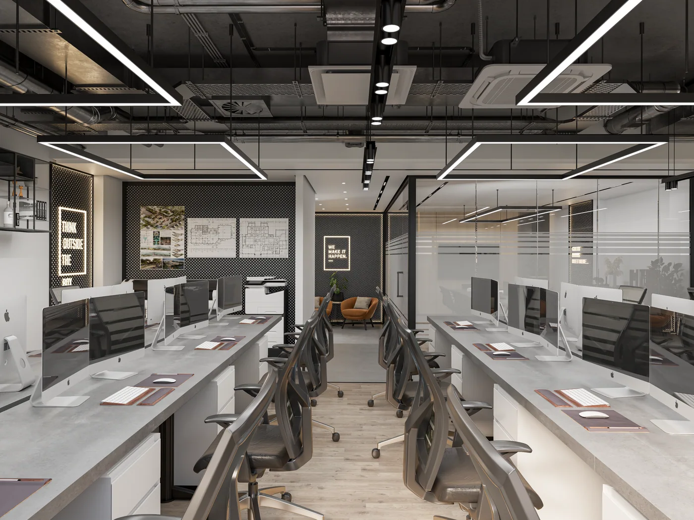 Workstation rows