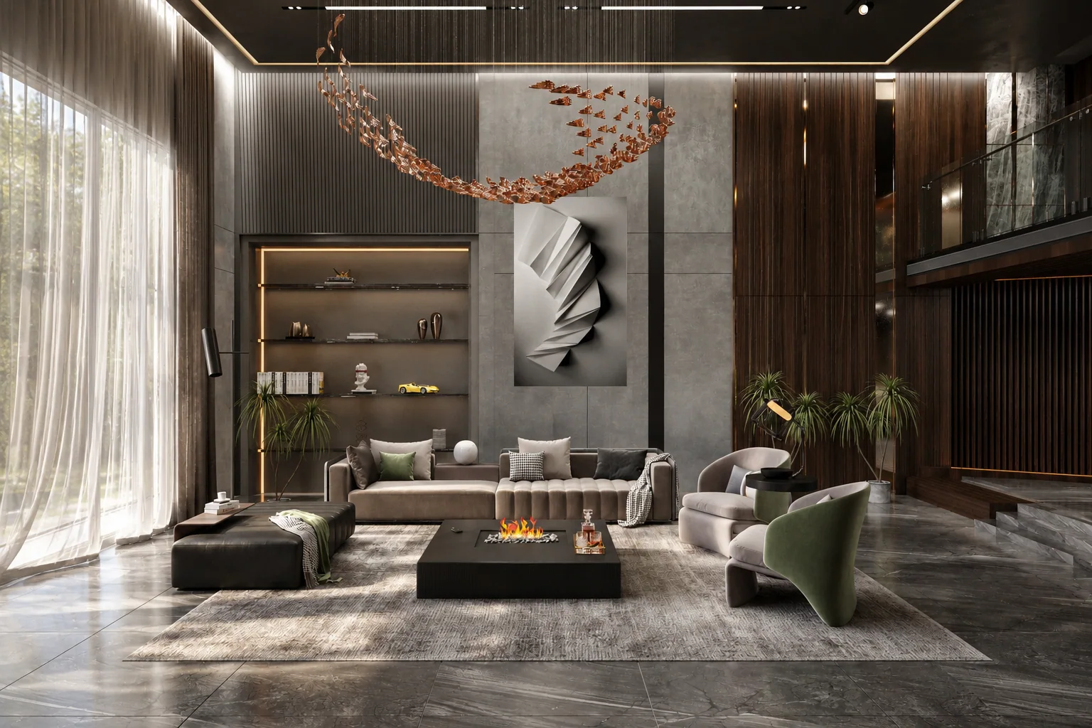 The main living room