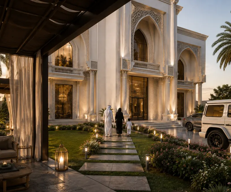 Entrance walkway and garden