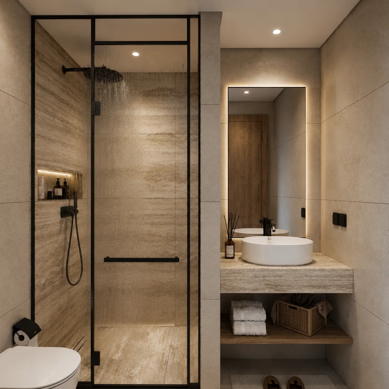 The bathroom