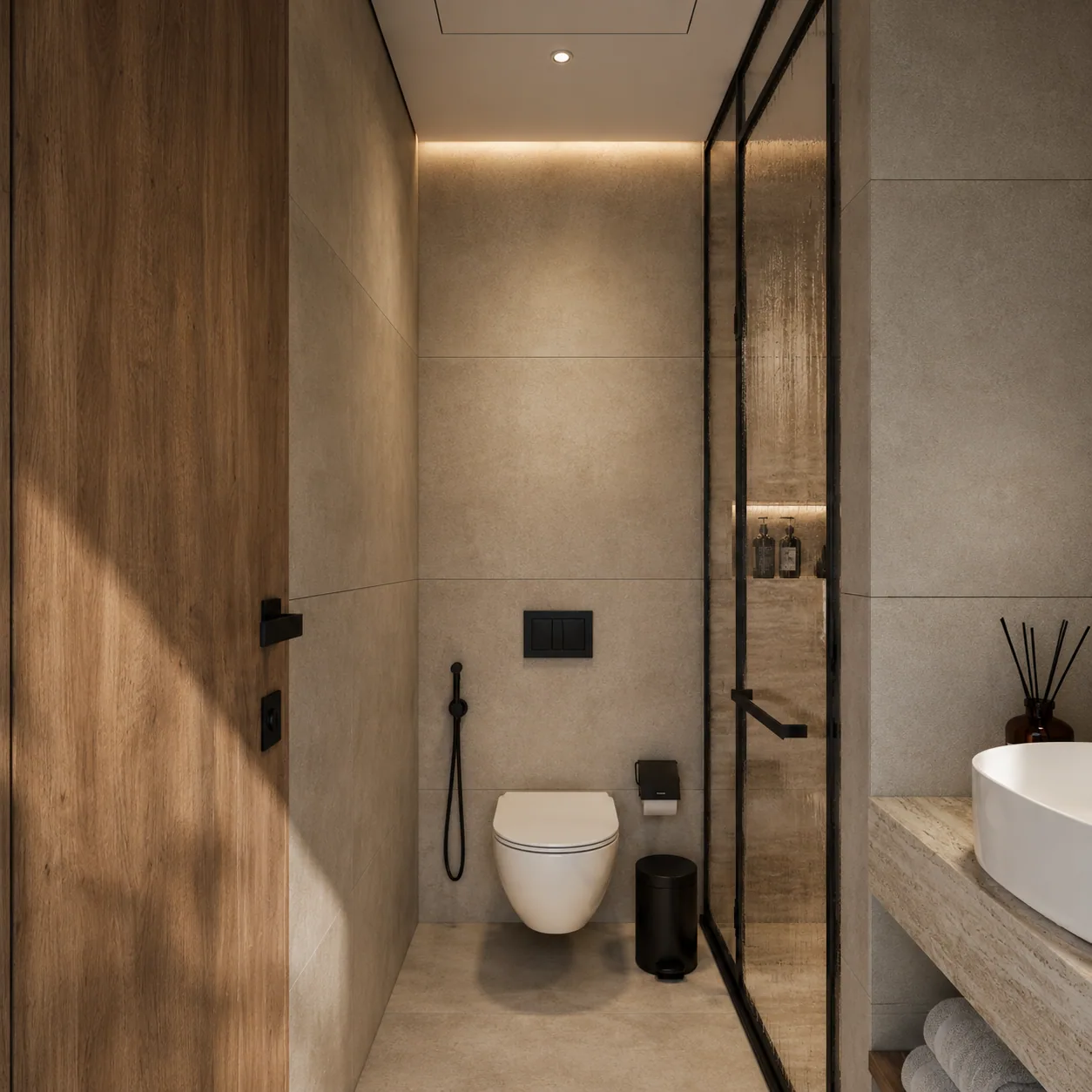 The guest washroom