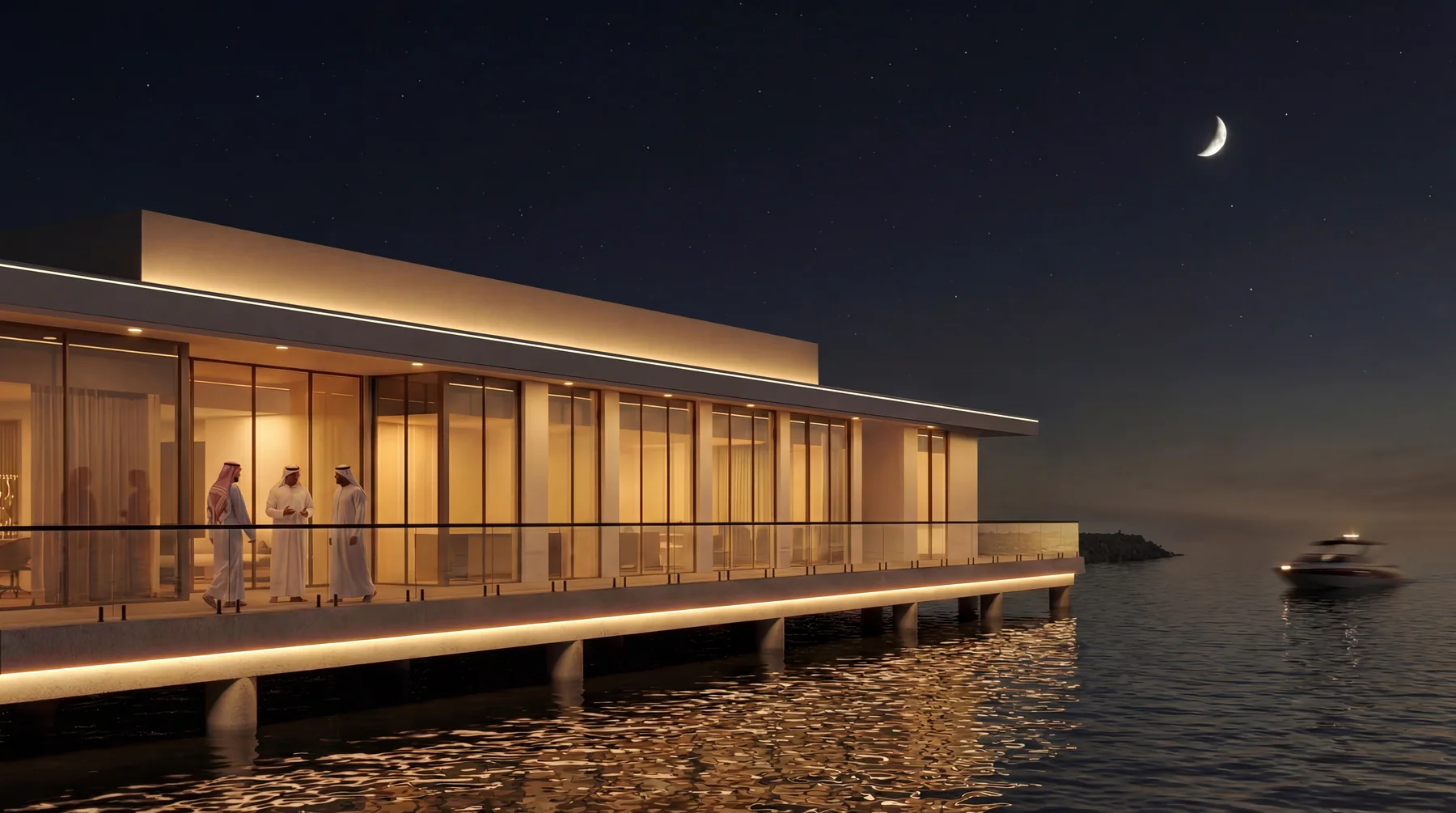 The club at night