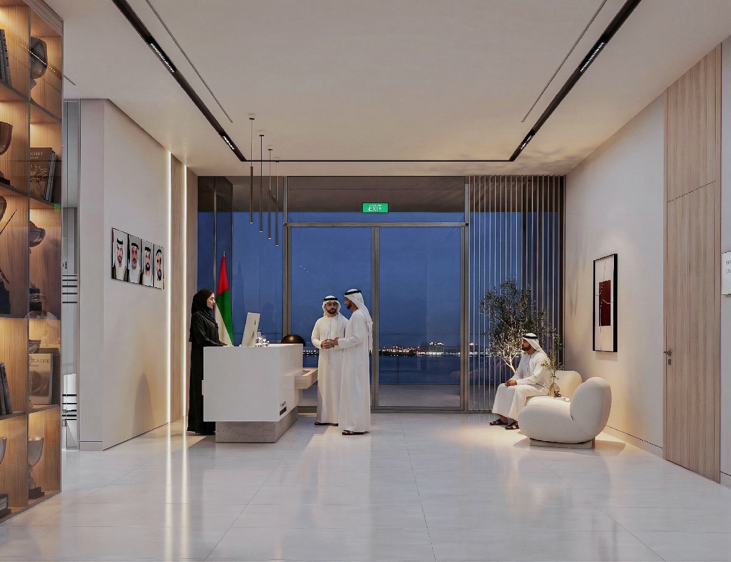 The club reception at night