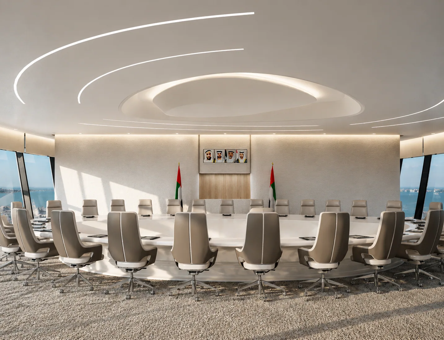 The meeting floor