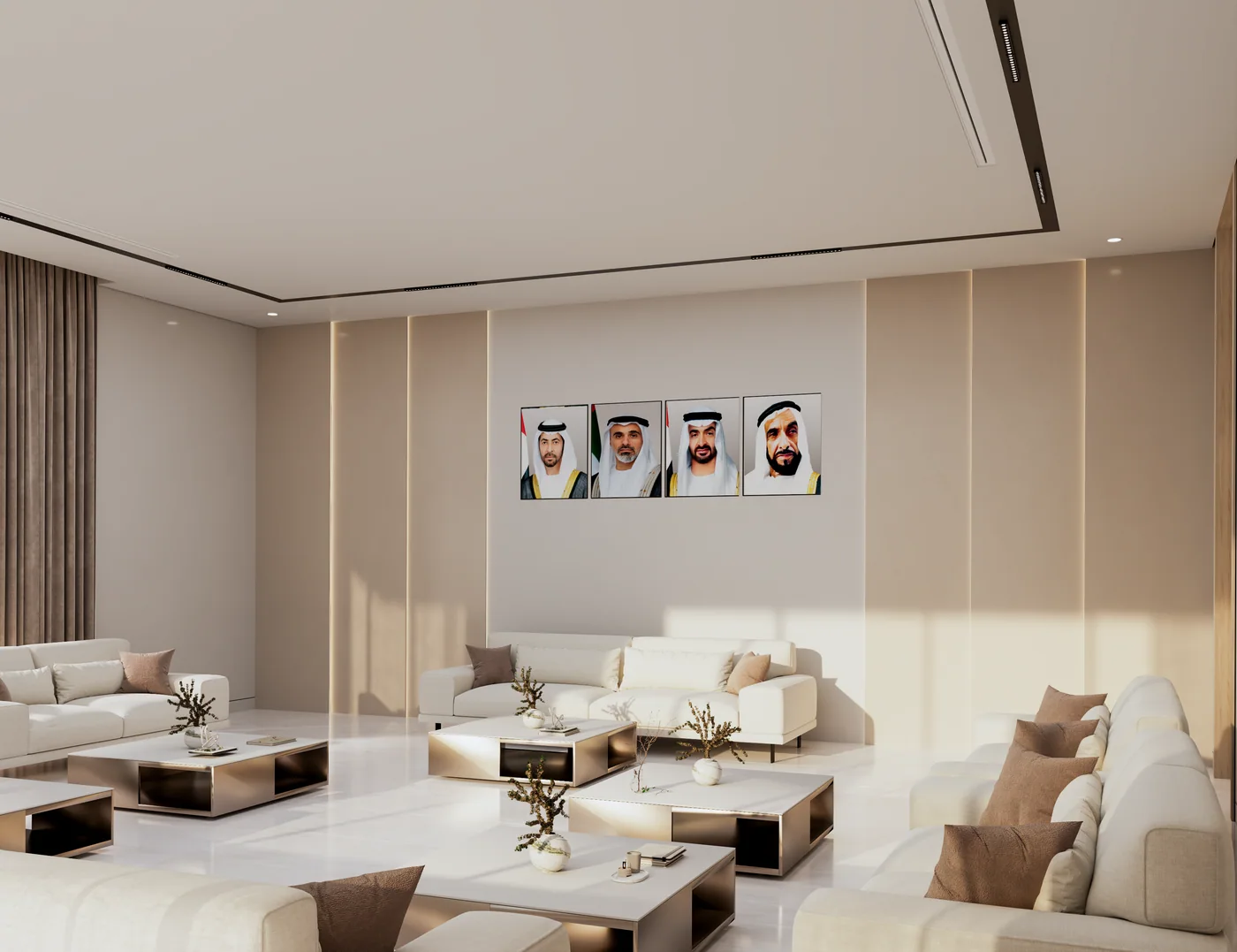 Marine club interior — majlis (287cm sofa)_2