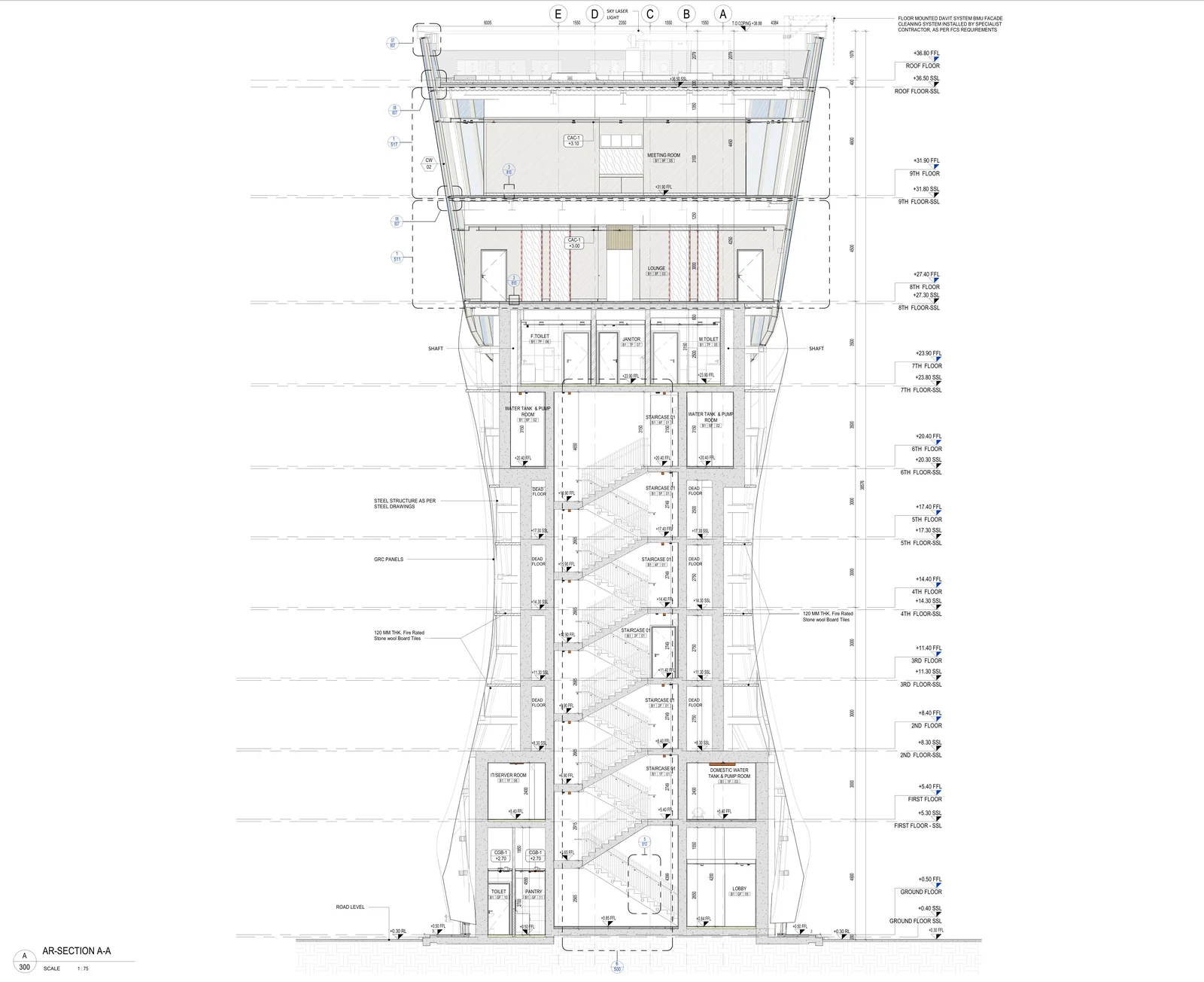 Building Section A-A  |  AR-300