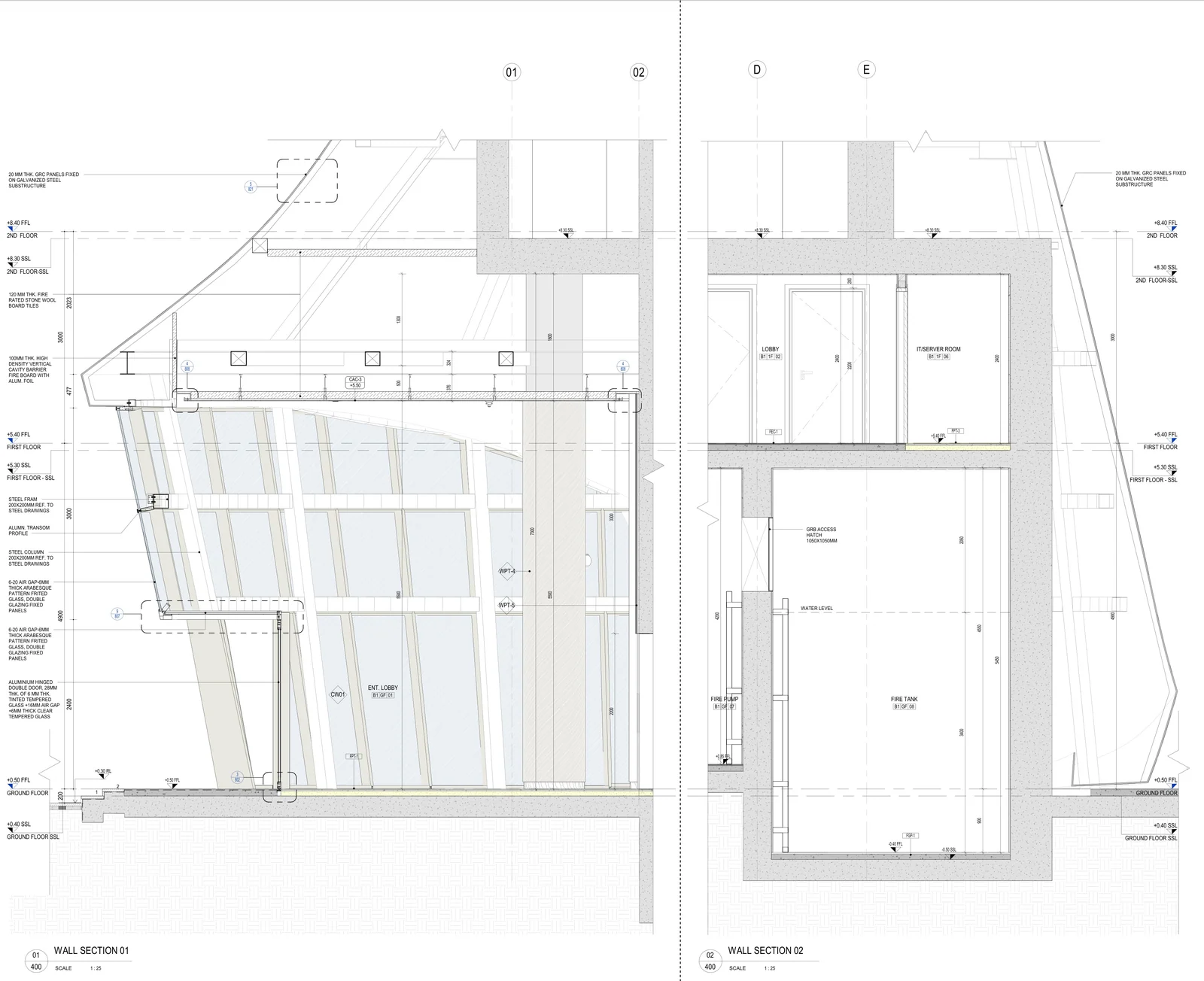 Facade Wall Sections 01-02  |  AR-400