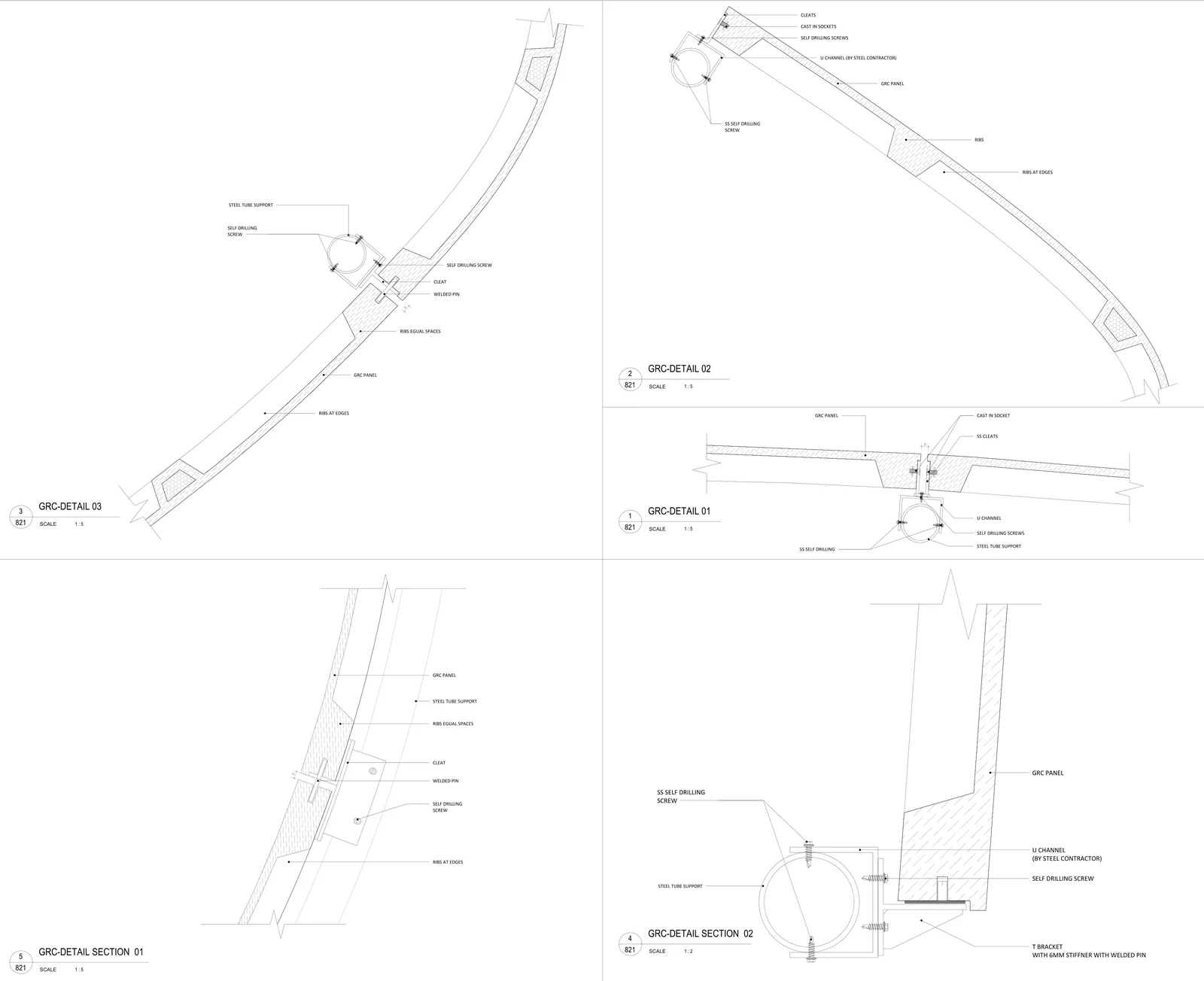 Curved GRC Facade Details  |  AR-821
